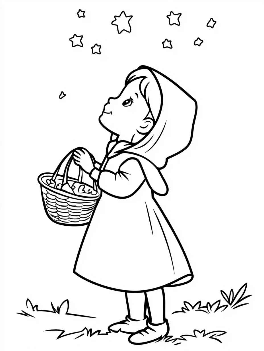 Rotkäppchen Ausmalbilder 389