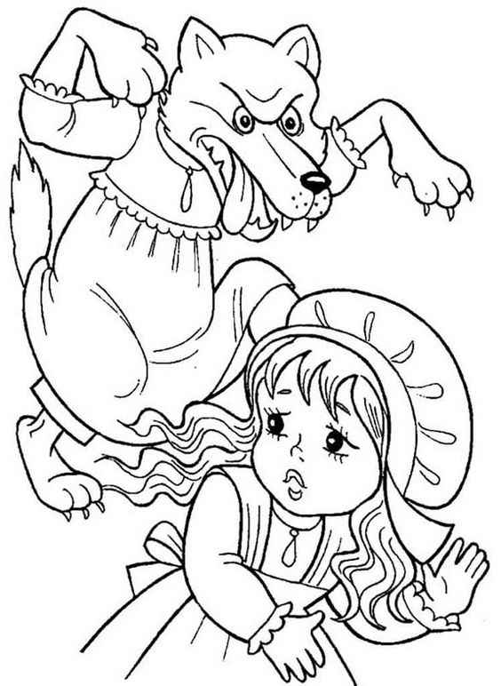 Rotkäppchen Ausmalbilder 393