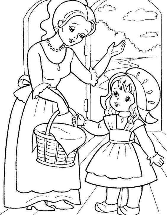 Rotkäppchen Ausmalbilder 471
