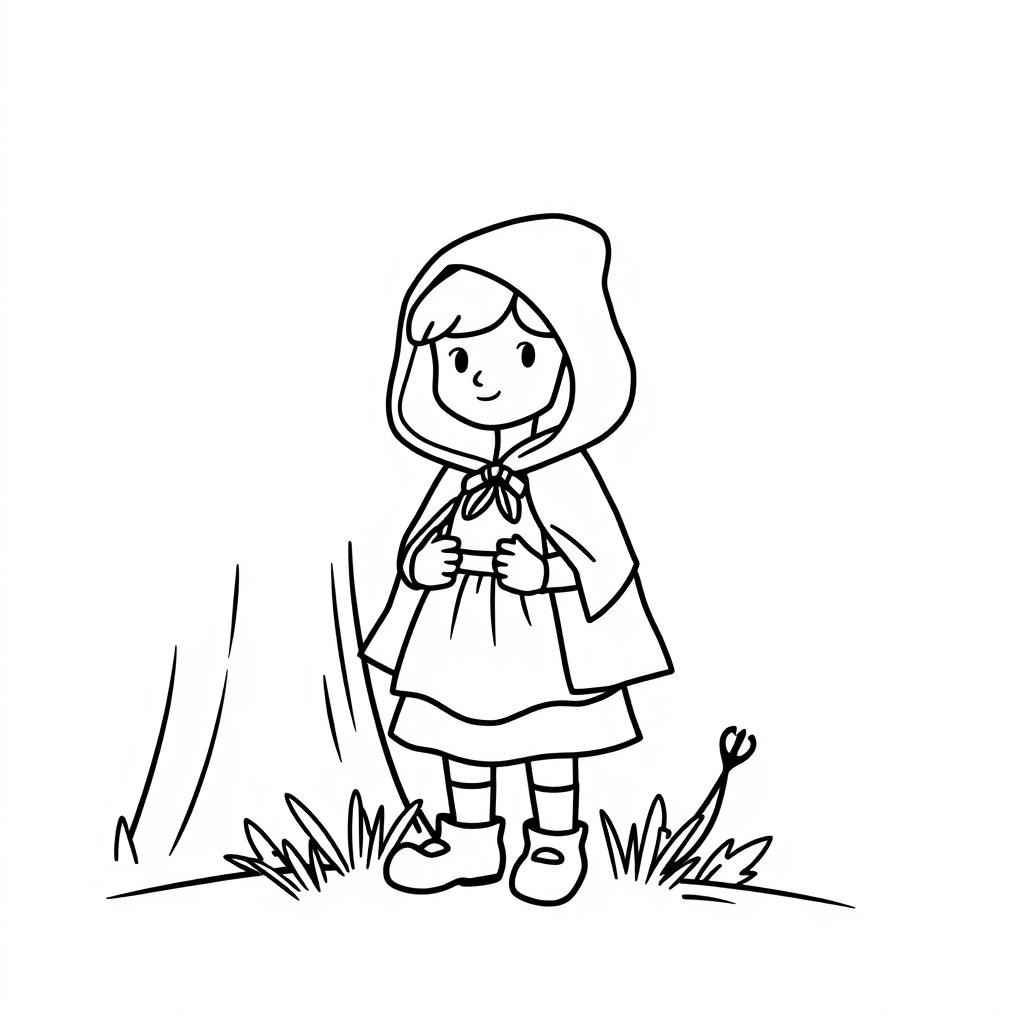 Rotkäppchen Ausmalbilder 760