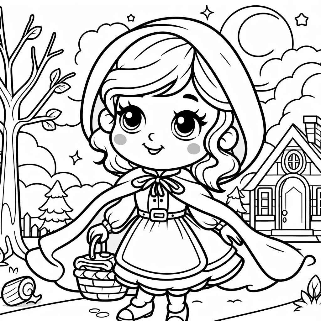 Rotkäppchen Ausmalbilder 771