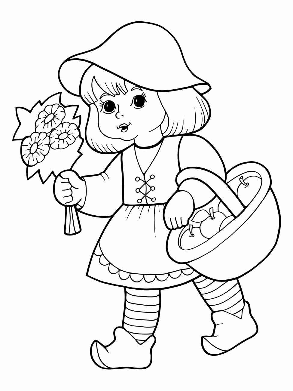 Rotkäppchen Ausmalbilder 812