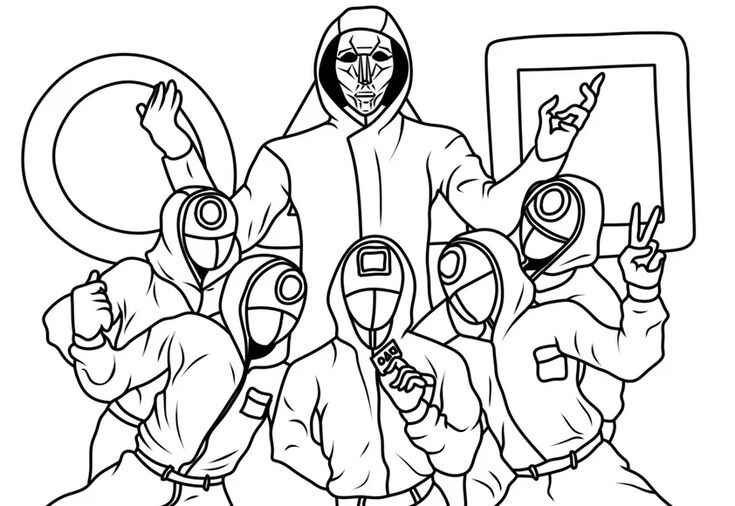 Runde Ausmalbilder 733