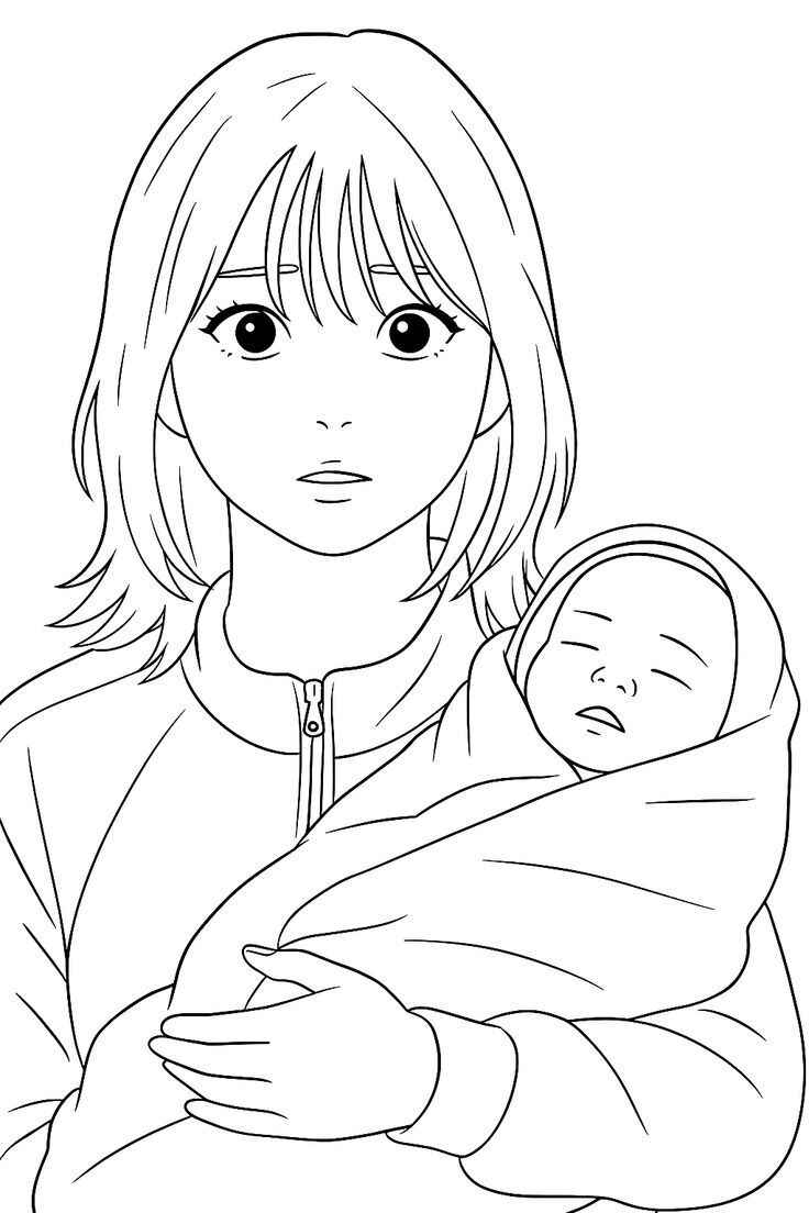 Runde Ausmalbilder 777