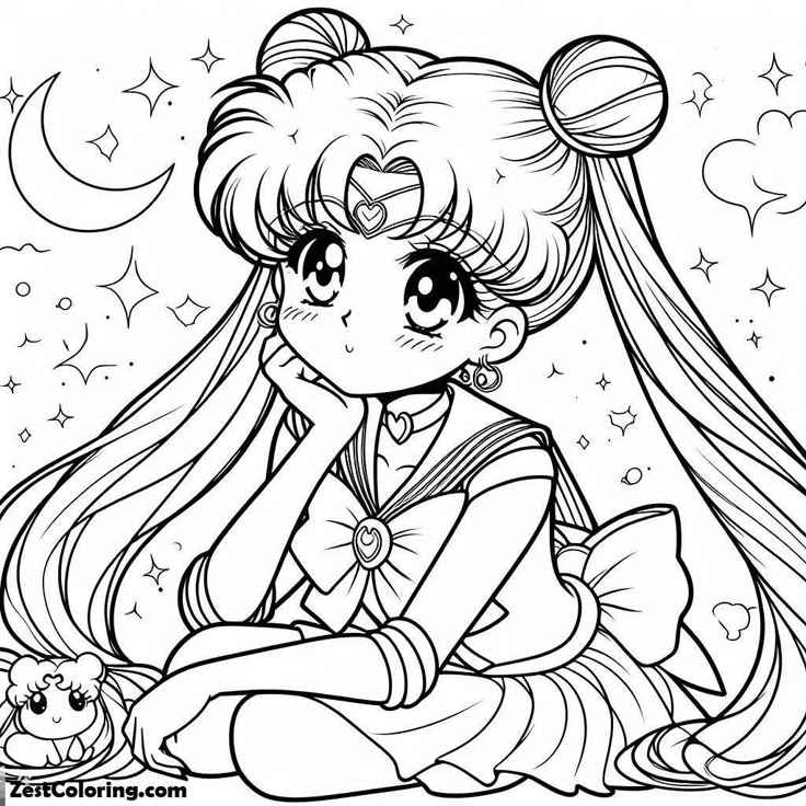Sailor Moon Ausmalbilder 285