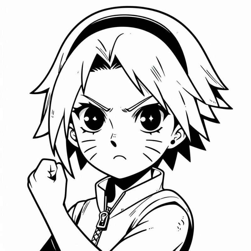 Sakura Haruno Ausmalbilder 090