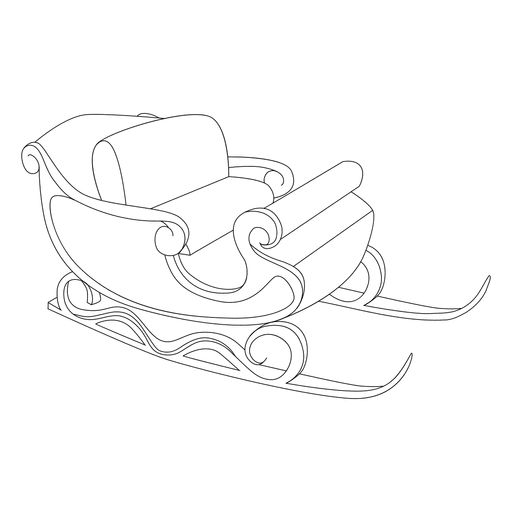 Santas Schlitten Ausmalbilder 001