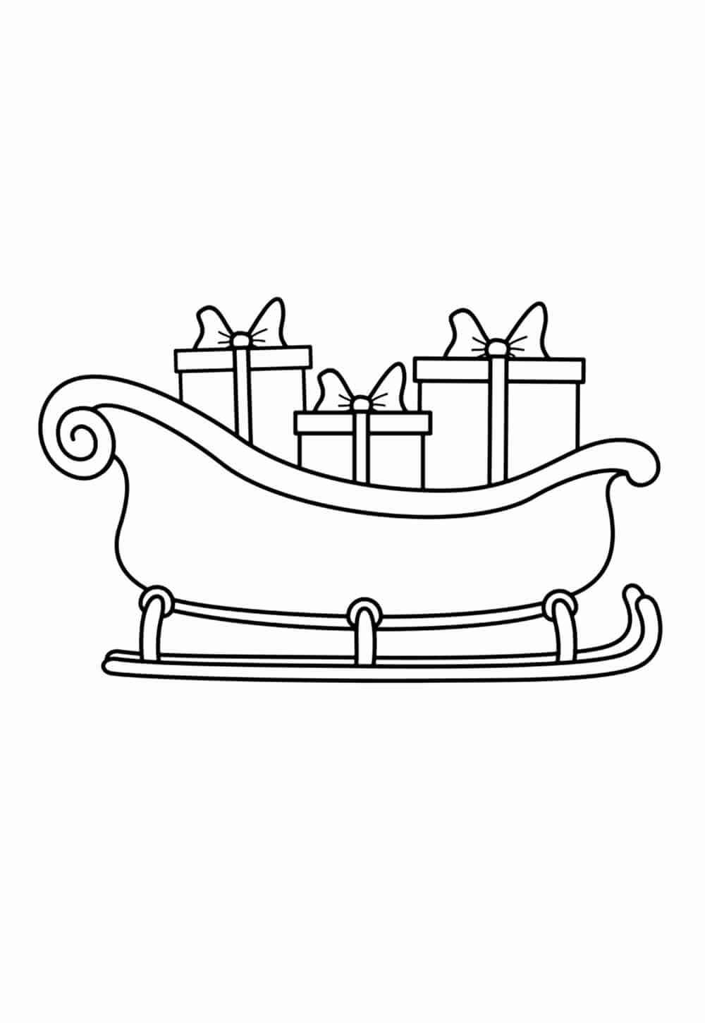 Santas Schlitten Ausmalbilder 353