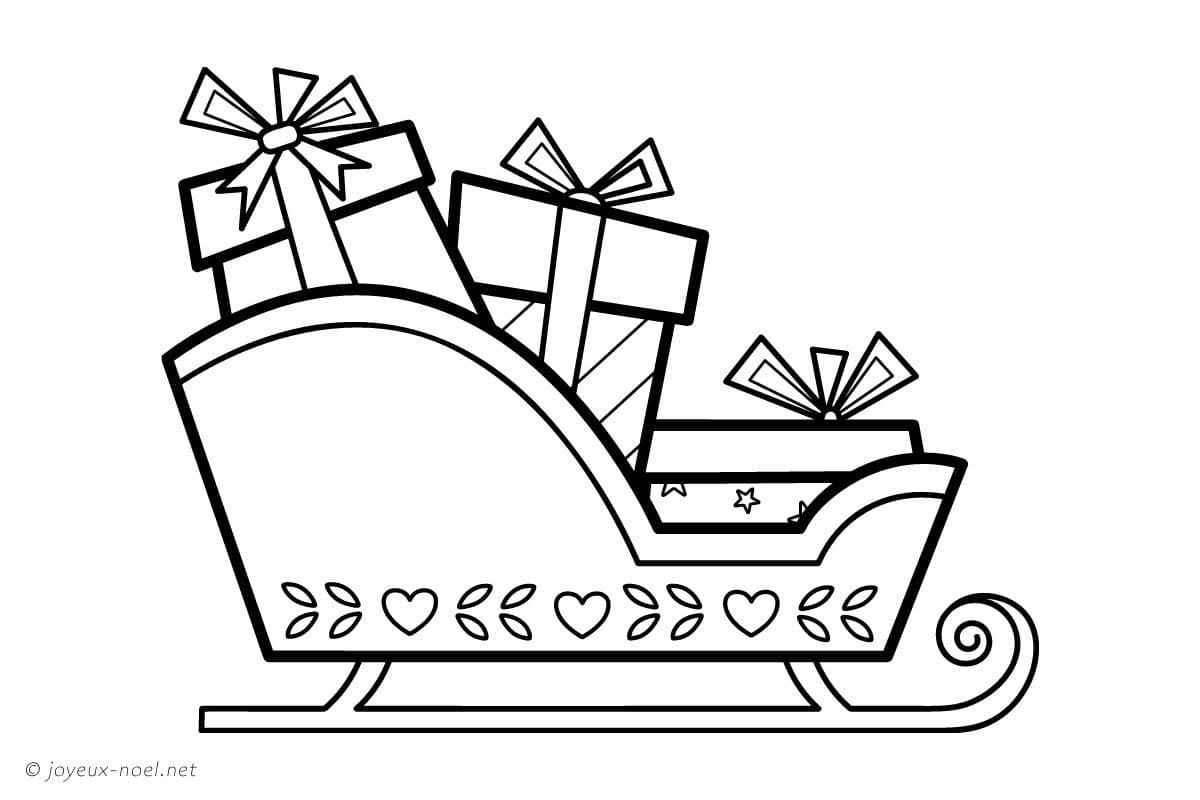 Santas Schlitten Ausmalbilder 494
