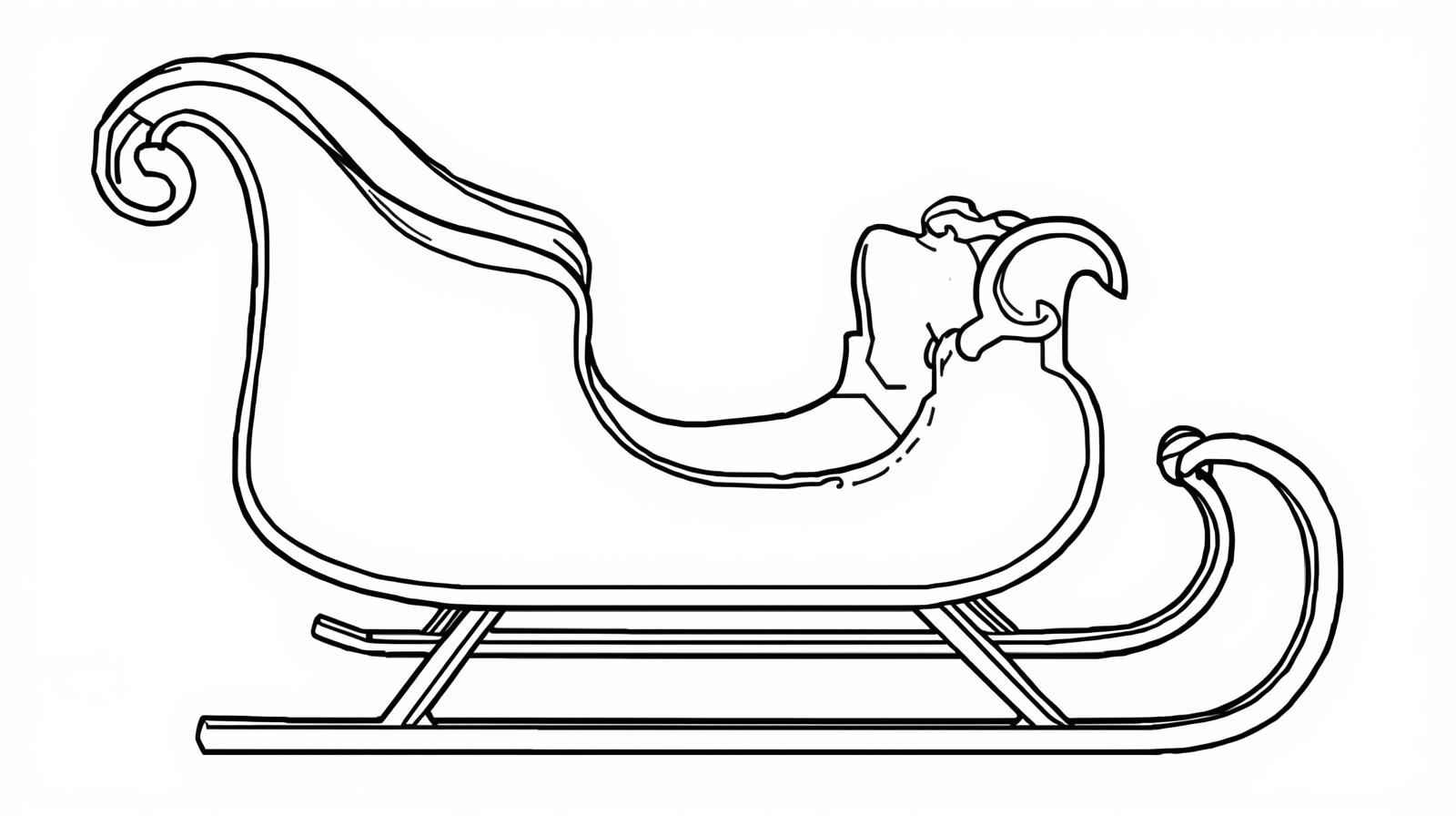 Santas Schlitten Ausmalbilder 515