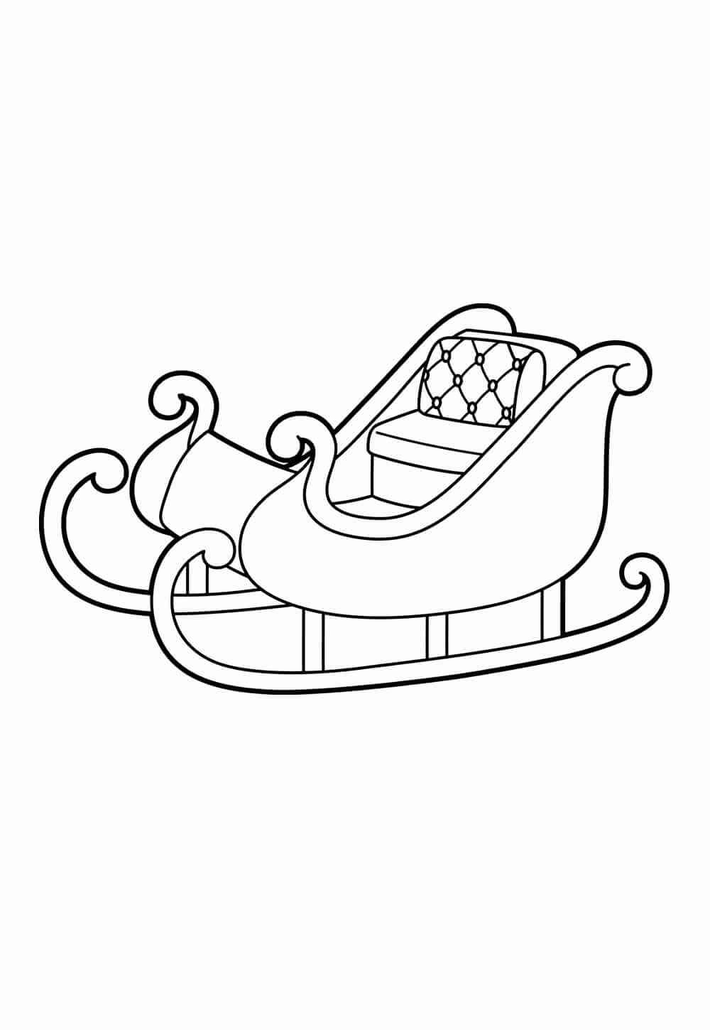 Santas Schlitten Ausmalbilder 743