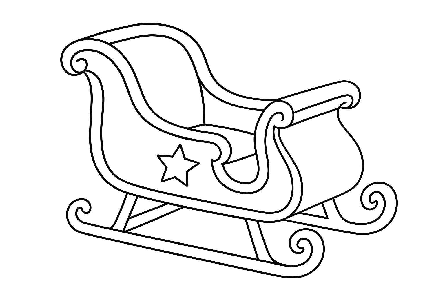 Santas Schlitten Ausmalbilder 967