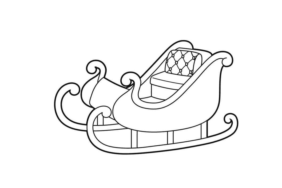 Santas Schlitten Ausmalbilder 968