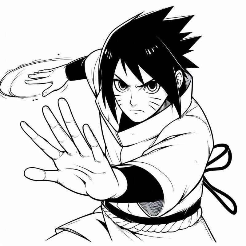 Sasuke Ausmalbilder 207