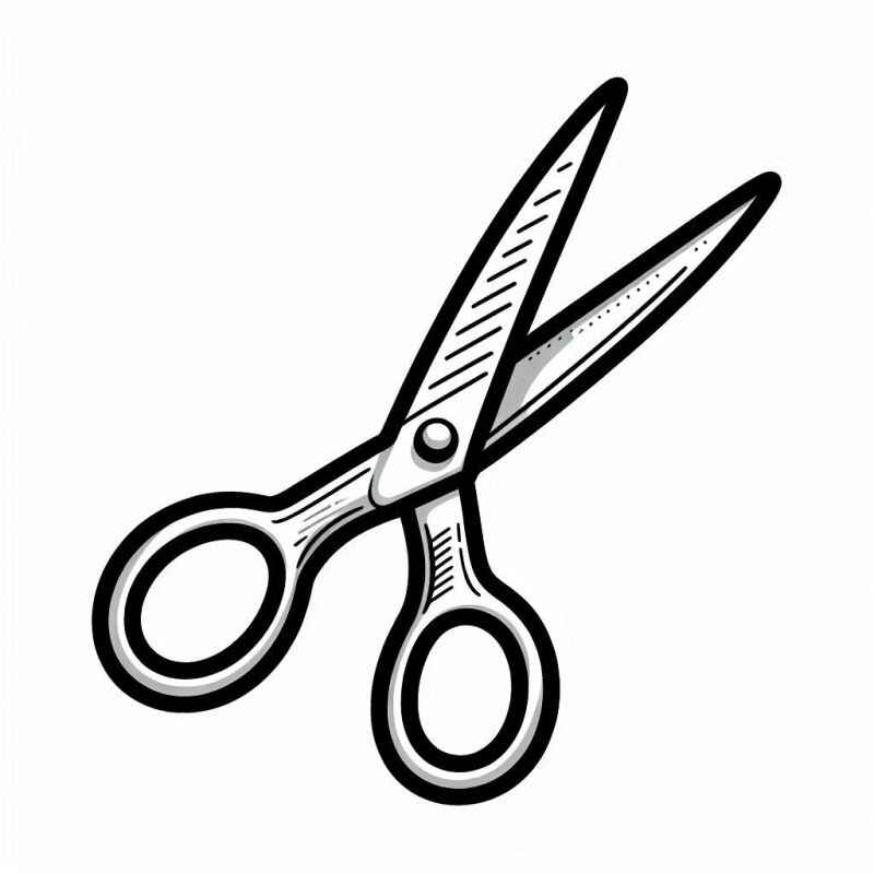 Schere Ausmalbilder 344