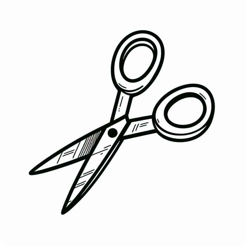 Schere Ausmalbilder 357