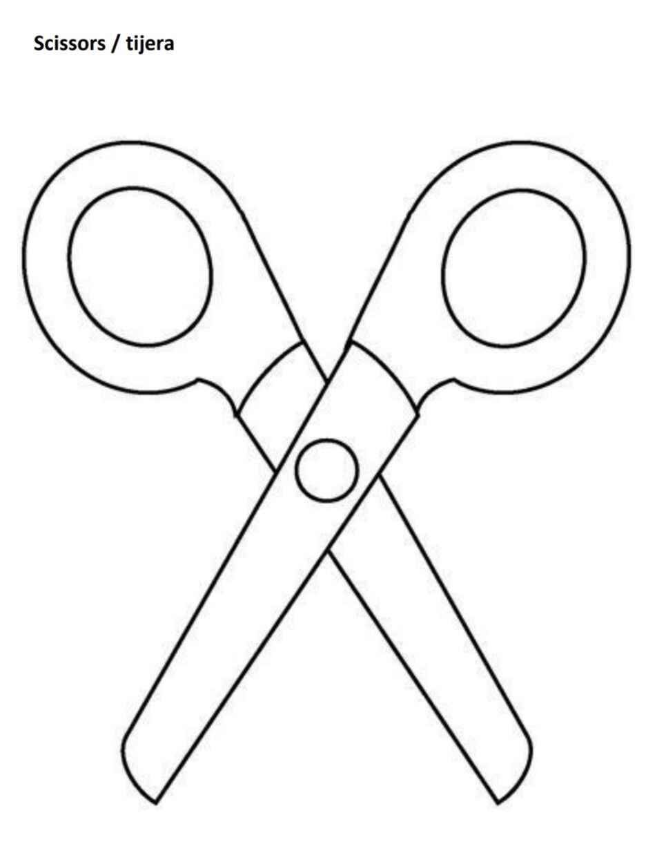 Schere Ausmalbilder 398