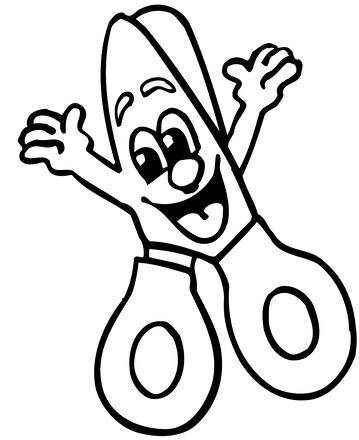 Schere Ausmalbilder 878