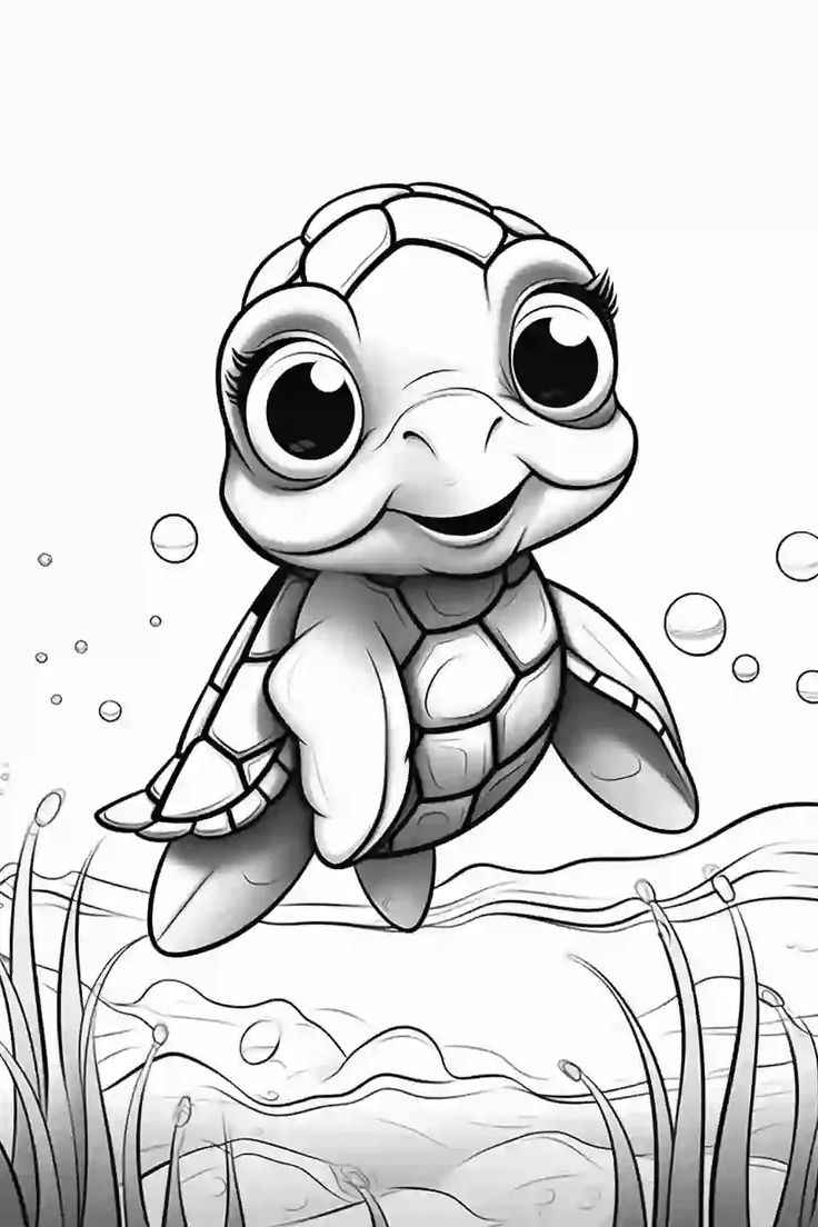 Schildkröten Ausmalbilder 222