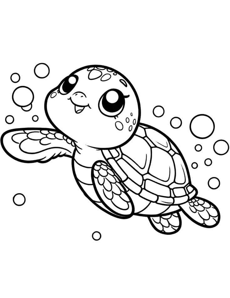 Schildkröten Ausmalbilder 820