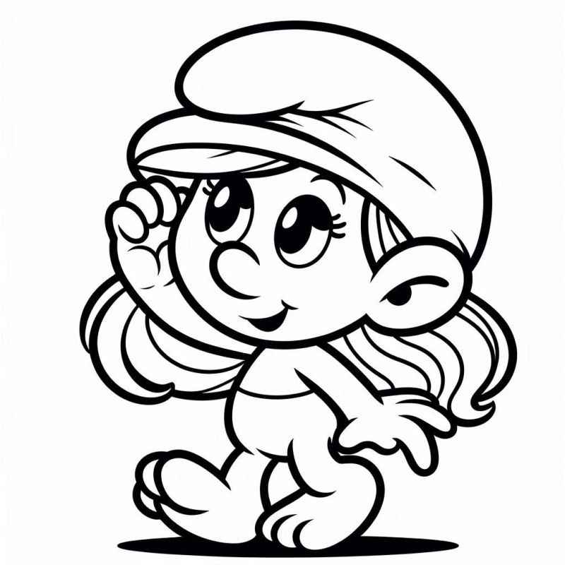 Schlümpfe Ausmalbilder 039