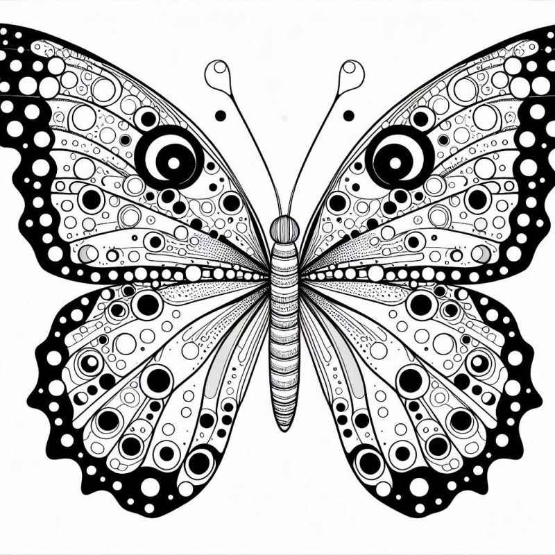 Schmetterlinge Ausmalbilder 025