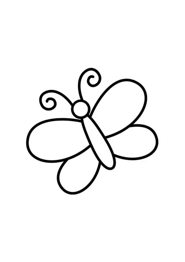 Schmetterlinge Ausmalbilder 037