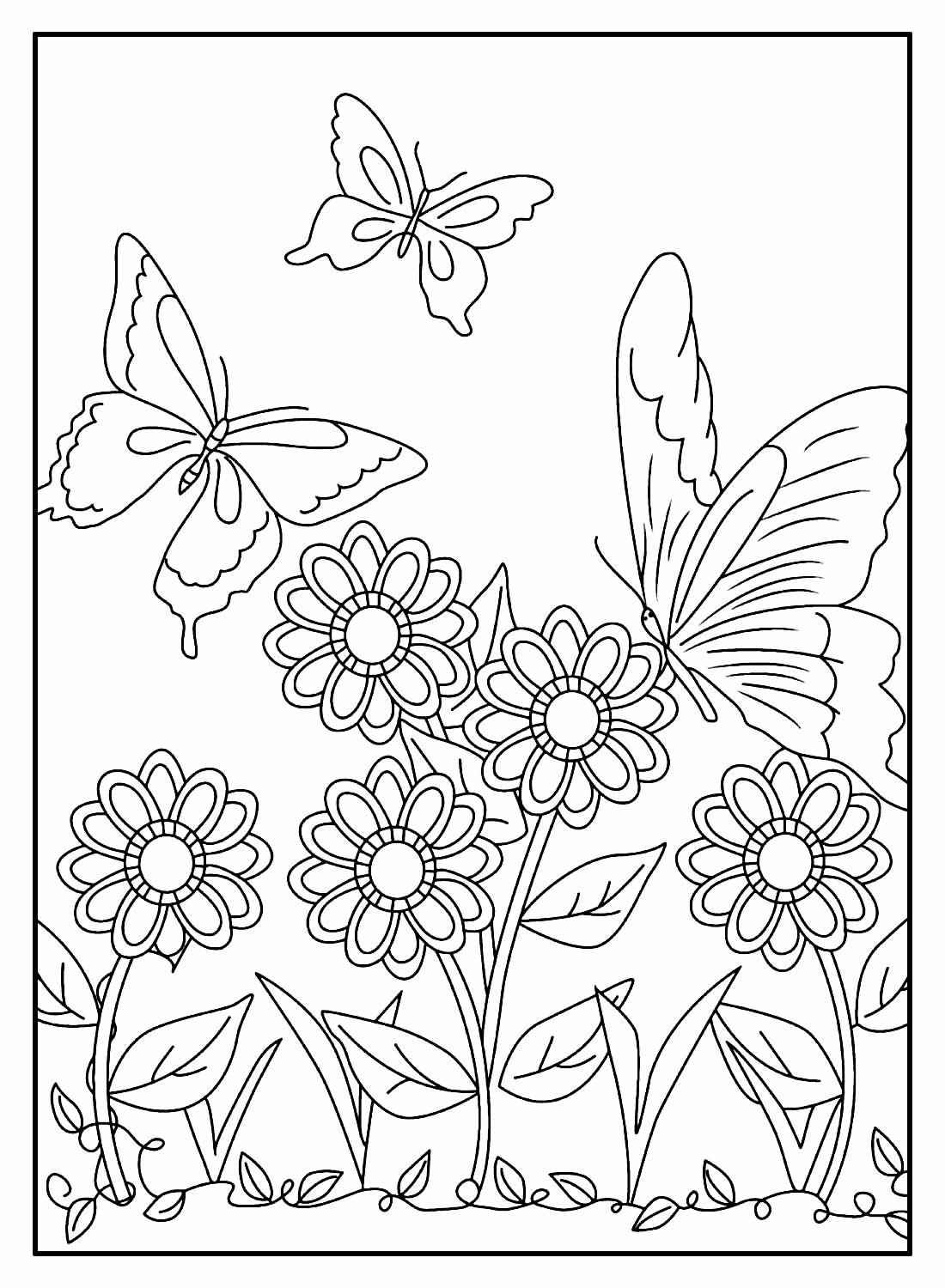 Schmetterlinge Ausmalbilder 101