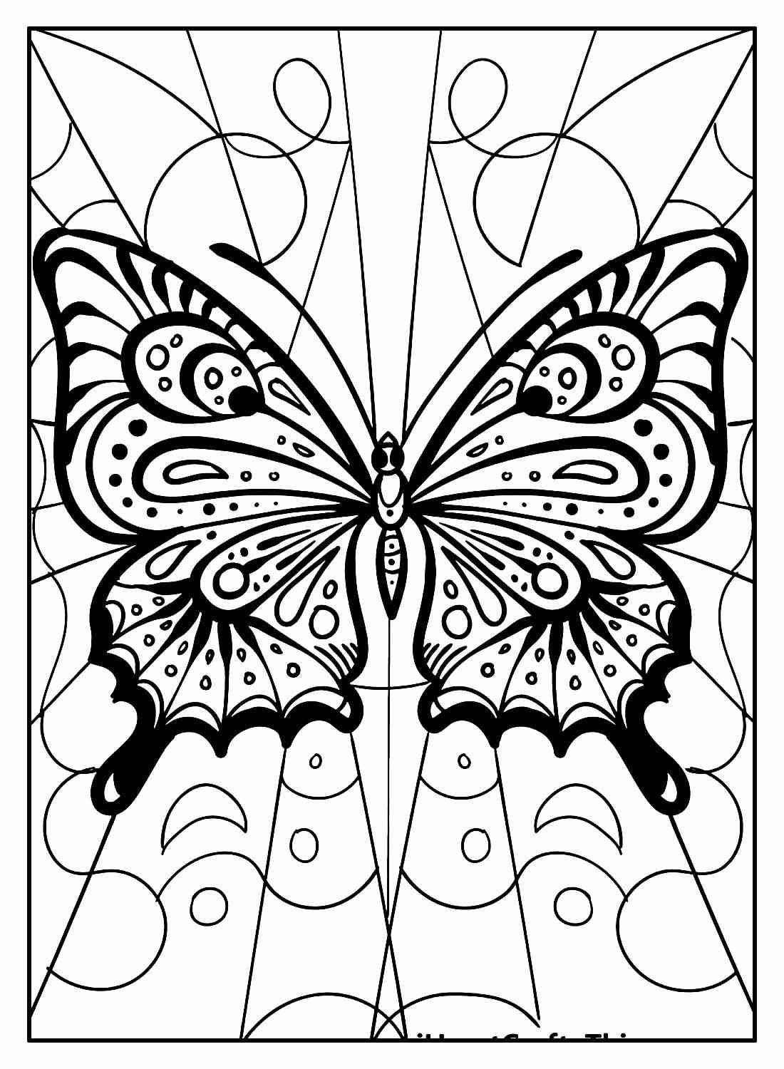 Schmetterlinge Ausmalbilder 185