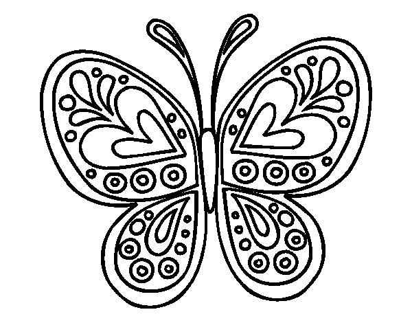Schmetterlinge Ausmalbilder 214