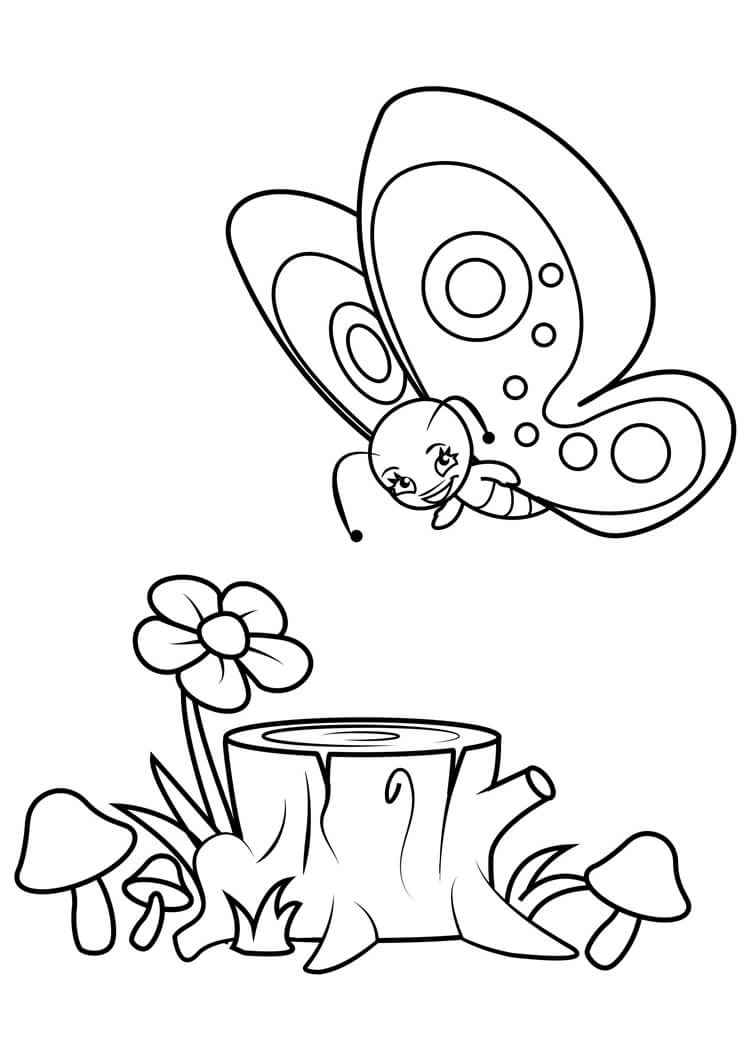 Schmetterlinge Ausmalbilder 265