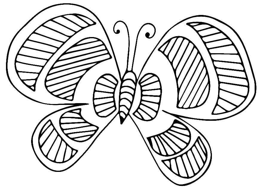 Schmetterlinge Ausmalbilder 296