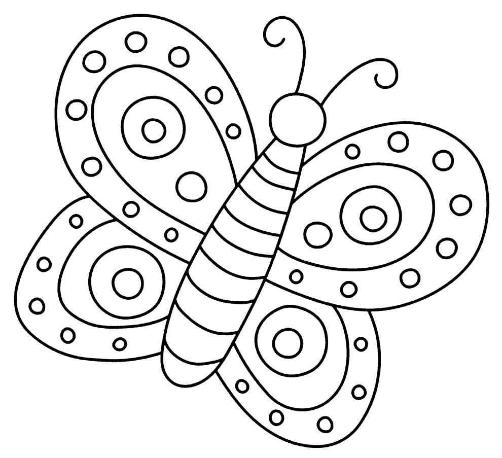 Schmetterlinge Ausmalbilder 351