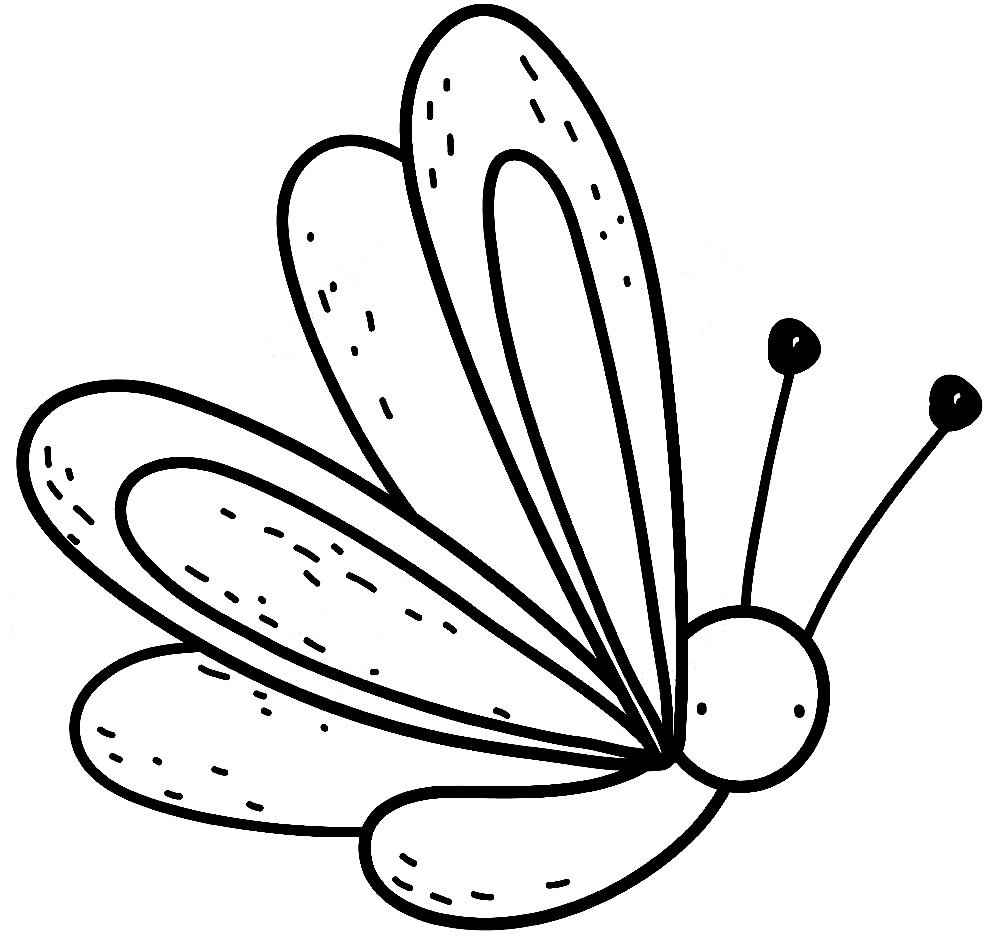 Schmetterlinge Ausmalbilder 421