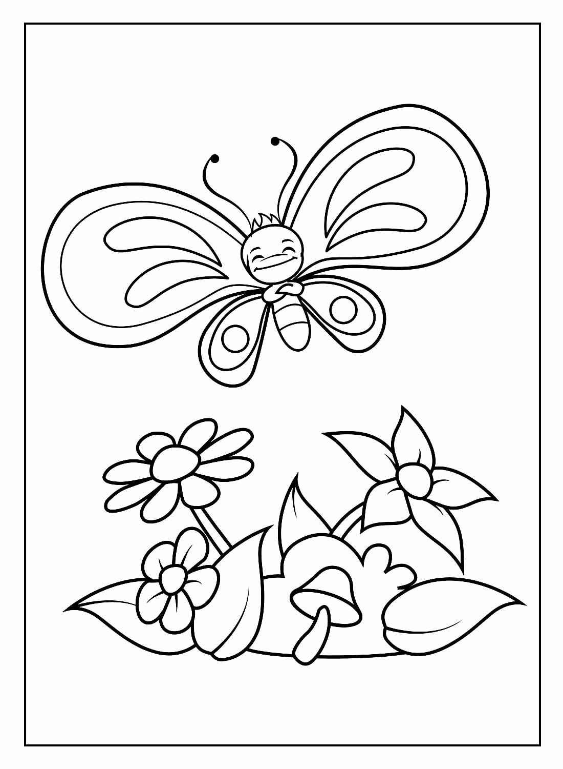 Schmetterlinge Ausmalbilder 429