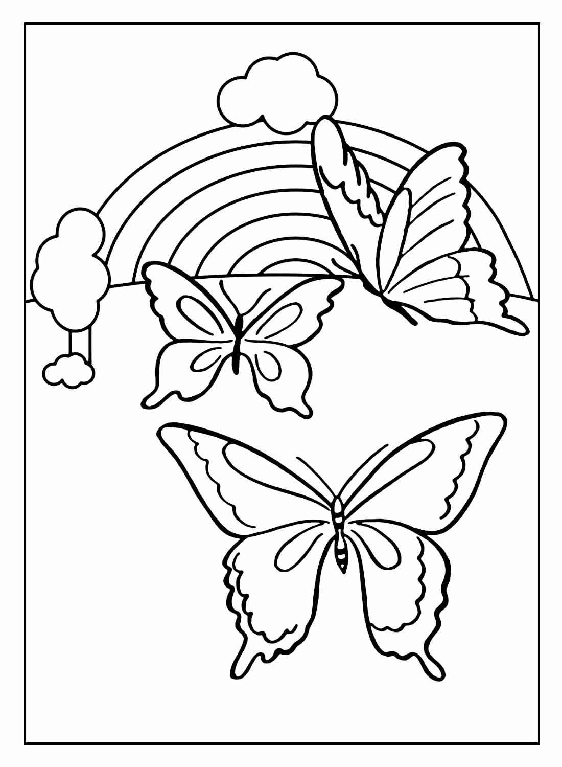 Schmetterlinge Ausmalbilder 443