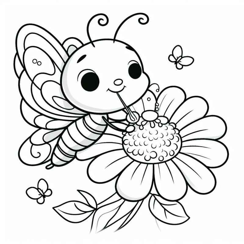 Schmetterlinge Ausmalbilder 463