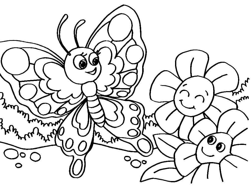 Schmetterlinge Ausmalbilder 539