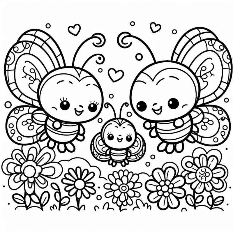 Schmetterlinge Ausmalbilder 585