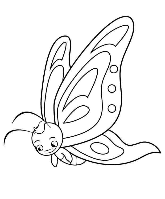 Schmetterlinge Ausmalbilder 617