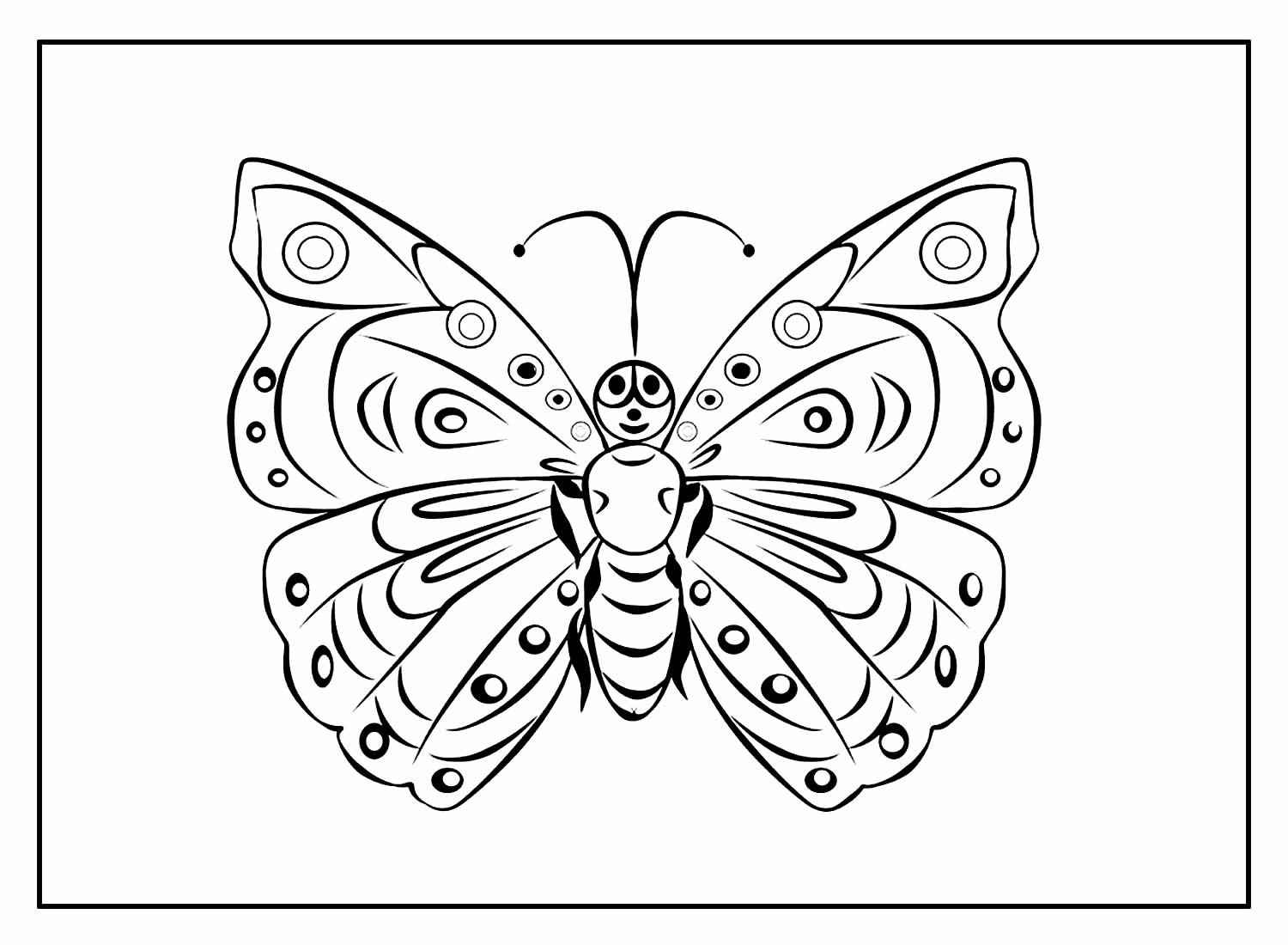 Schmetterlinge Ausmalbilder 652