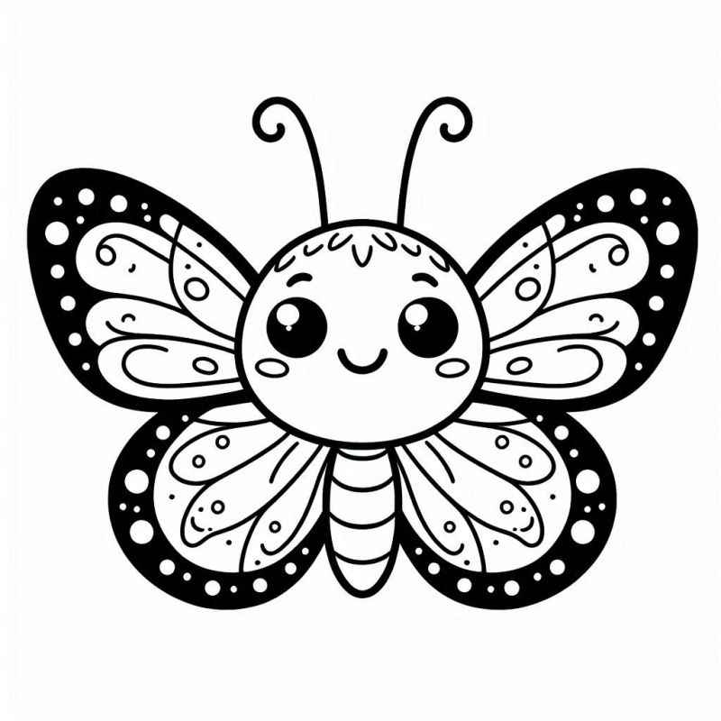 Schmetterlinge Ausmalbilder 658