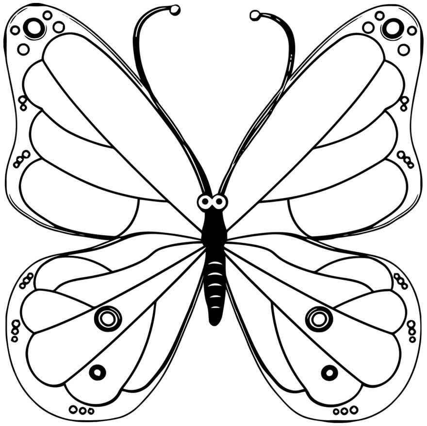 Schmetterlinge Ausmalbilder 831
