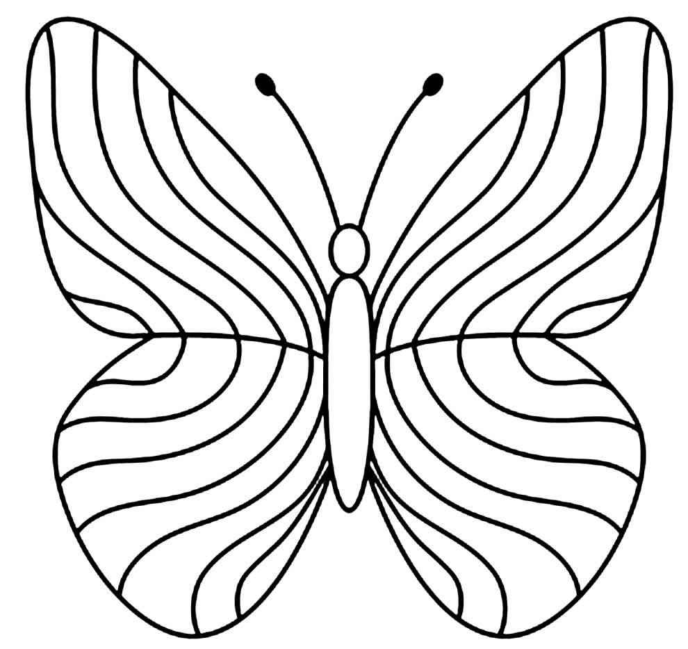 Schmetterlinge Ausmalbilder 837
