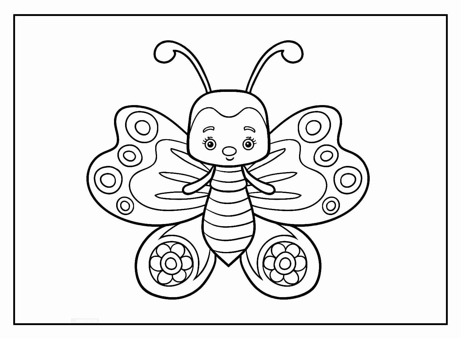 Schmetterlinge Ausmalbilder 865