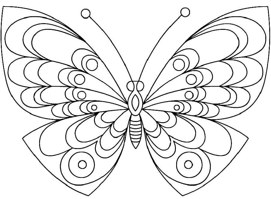 Schmetterlinge Ausmalbilder 886