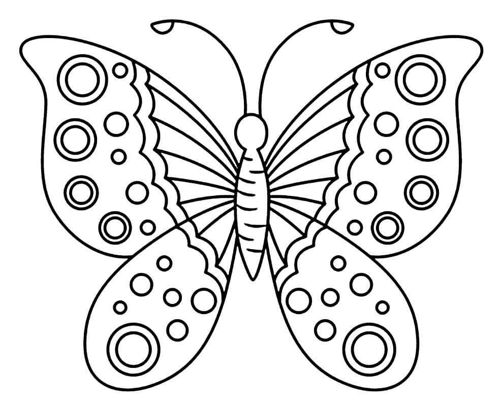 Schmetterlinge Ausmalbilder 909