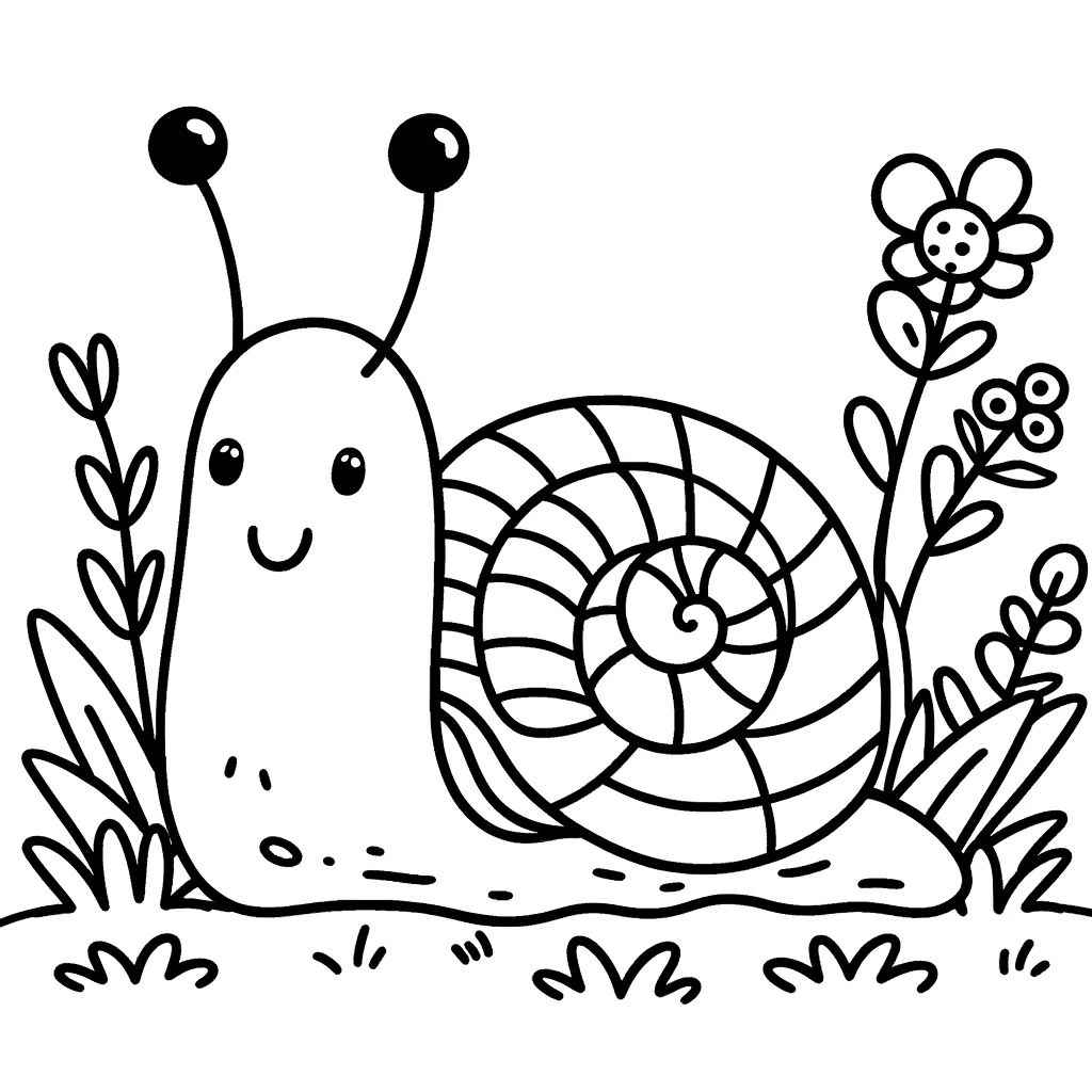 Schnecke Ausmalbilder 224