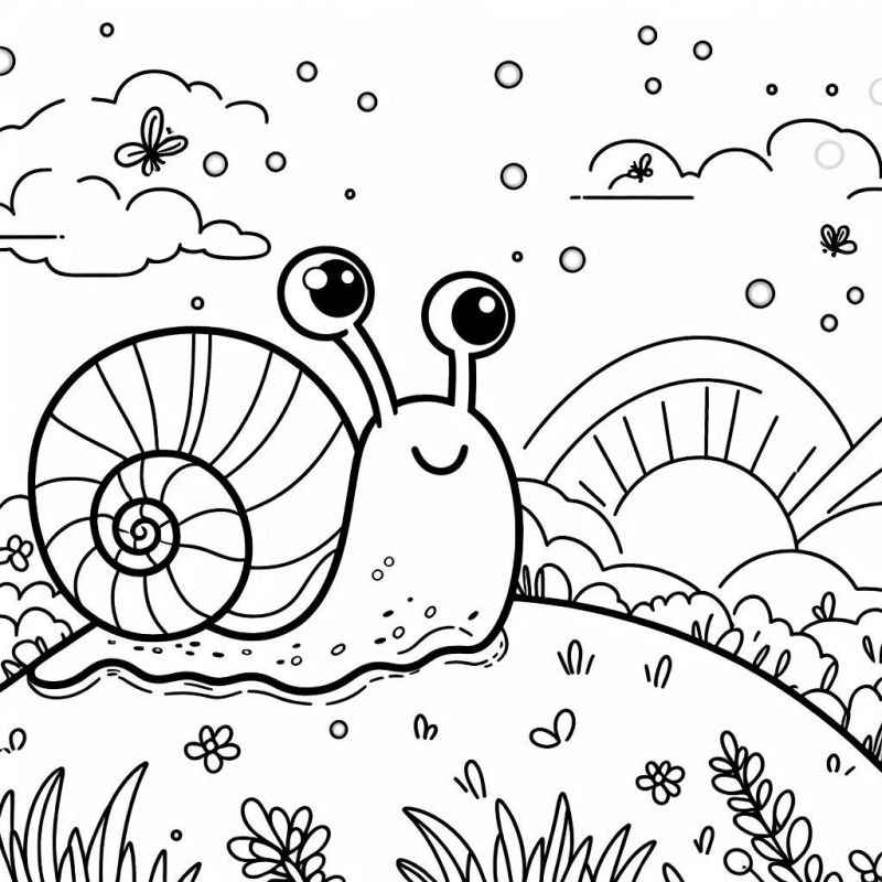 Schnecke Ausmalbilder 263