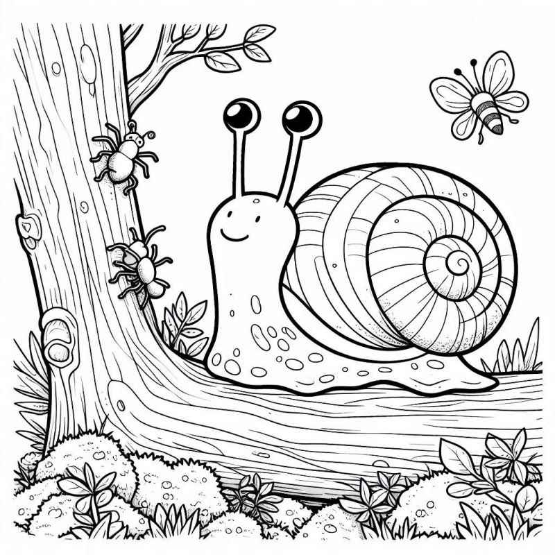 Schnecke Ausmalbilder 612